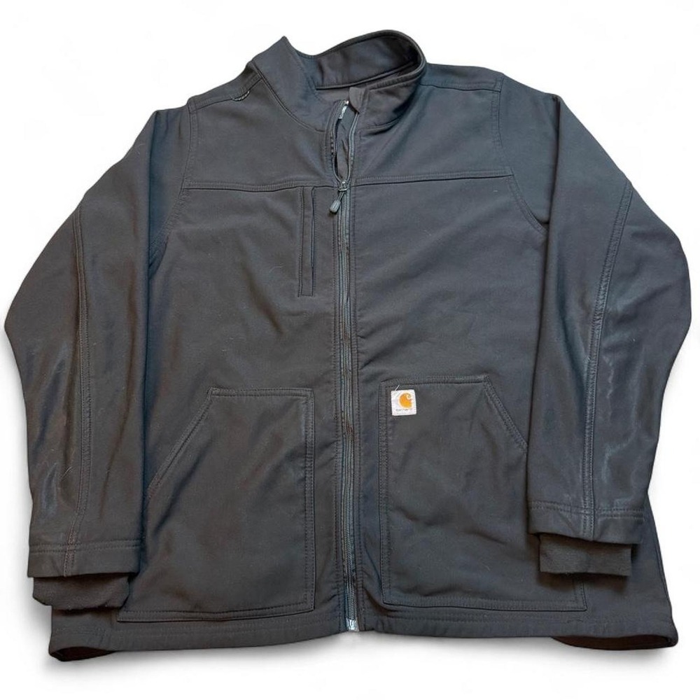 Carhartt soft-shell full zip black modern fit jacket size XL